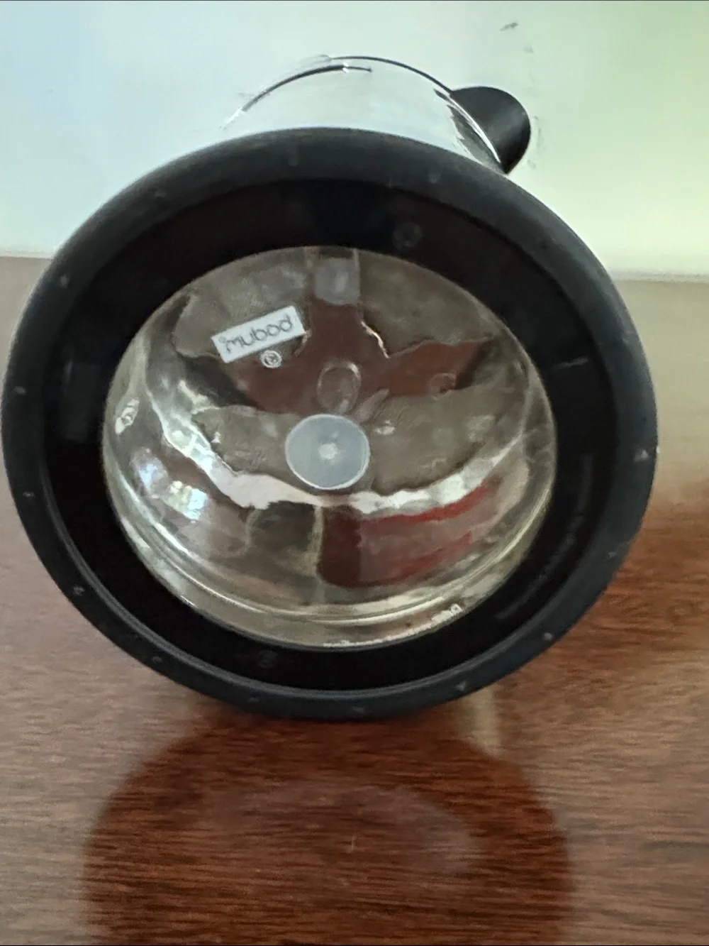 Bodum Stainless French Press with Red Label and Black Base